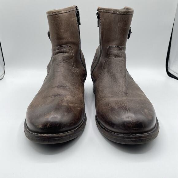 Taos Convoy Ankle Boots Women’s Size EU 41 US 10-10.5 Brown Leather Booties - Picture 3 of 13